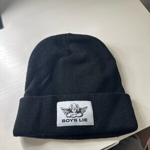 Boys Lie Black Knit Beanie